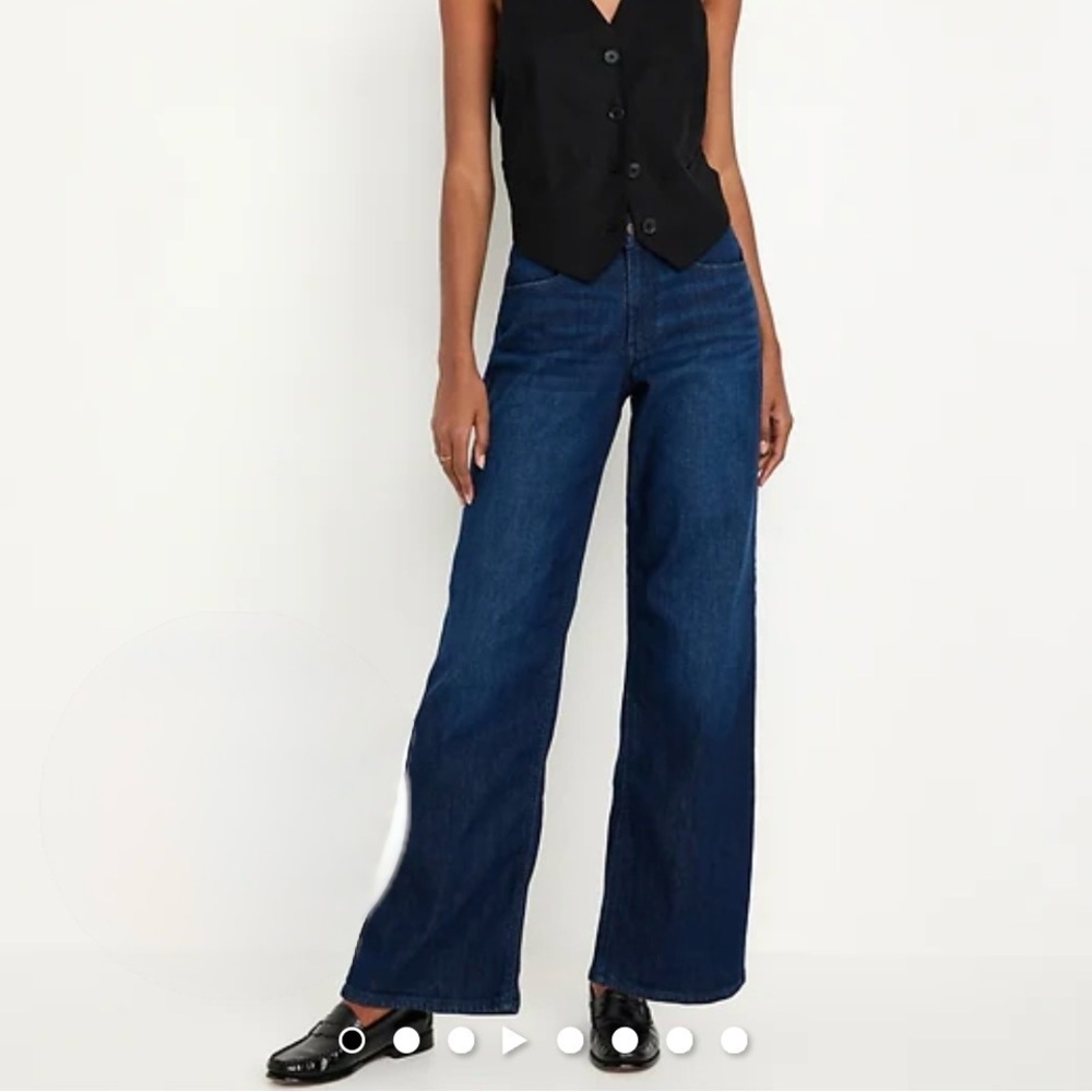 Old Navy Sz 10 High-Waisted Wow Wide-Leg Jeans